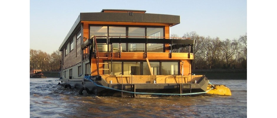 UK Houseboat "Victory" is custom designed and build by 